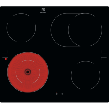 LRD64062IK Glaskeramikkochfeld herdgebunden 60cm Bräterzone rahmenlos aufliegend/flächenbündig
