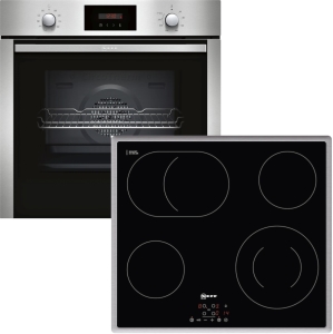 XB46P ( Set: T18B42N2, B2CCG6AN0 ) Backofenset Edelstahl 7 Heizarten Pyrolyse Kochfeld 60cm