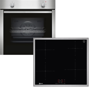XB16I ( Set: B1DCA0AN0, T36BB40N1 ) Backofenset Edelstahl 5Heizarten Induktionskochfeld 60cm