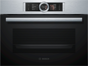 CSG636BS3 Dampfbackofen 45 cm BoschAssist TFT-Touchdisplay 12 Heizarten Edelstahl