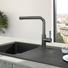 96970105 Steel Shower Anthracite Küchenarmatur Schlauchbrause Hochdruck