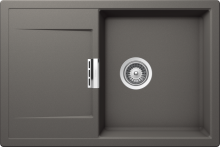 Mono D-100-FB Silverstone ( MOND100FBSIL ) Unterschrank 50 cm Flächenbündig CRISTADUR®