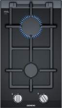 ER3A6BB70D Domino-Kochfeld, Gas 30 cm Glaskeramik, Schwarz, Schwertknebel