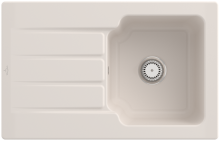 334001KRHL12 Architectura 45 Crema Keramikspüle Handbetätigung Einbauspüle 45 cm Unterschrank