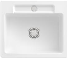 Villeroy & Boch 334601R1HL1 Siluet 60 S Weiß Alpin Keramikspüle Handbetätigung Einbauspüle 60 cm Unterschrank