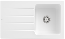 335001RWHL2 Architectura 50 Stone White Keramikspüle Handbetätigung Einbauspüle 50 cm Unterschrank