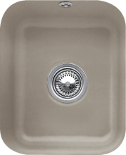 Villeroy & Boch 670402TR Cisterna 45 Timber Keramikspüle Excenterbetätigung Unterbauspüle 45 cm Unterschrank