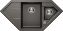 Signus C-150-A Silverstone ( SIGC150ASIL ) Unterschrank 80 cm Aufliegend CRISTADUR®