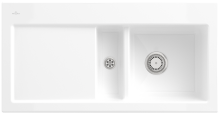Villeroy & Boch 671202R1HL24 Subway 60 Weiß Alpin Keramikspüle Excenterbetätigung Einbauspüle 60 cm Unterschrank
