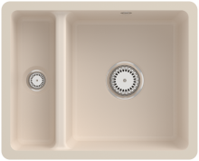 675801FU Subway 60 XU Ivory Keramikspüle Handbetätigung Unterbauspüle 60 cm Unterschrank