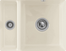 675802KR Subway 60 XU Crema Keramikspüle Excenterbetätigung Unterbauspüle 60 cm Unterschrank