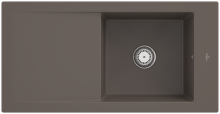 Villeroy & Boch 679001TRHL1 Timeline 60 Timber Keramikspüle Handbetätigung Einbauspüle 60 cm Unterschrank