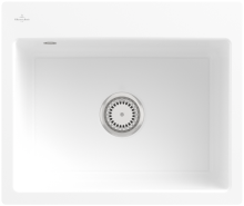 33091FR1HL12 Subway 60 S flat Weiß Alpin Keramikspüle Handbetätigung flächenbündig 60cm Unterschrank