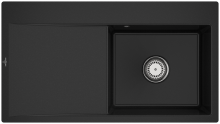 Villeroy & Boch 33511FJ0HL34 SubwayStyle50 Flat Chromite Keramikspüle Handbetätigung flächenbündig 50cm Unterschrank