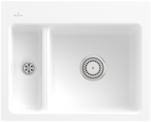 67801FRWHL12 Subway60 XM flat StoneWhite Keramikspüle Handbetätigung flächenbündig 60cm Unterschrank
