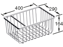 Villeroy & Boch 9K1200K1 Drahtkorb Edelstahl