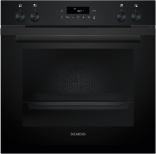 HE271ABB4 Einbau-Herd kochfeldgebunden DeepBlackInox Pyrolyse cookControl10 LED-Display