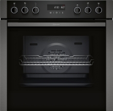 Neff E2ACH7AG3 Einbau-Herd kochfeldgebunden 60cm GraphiteGrey Pyrolyse LCD-Display 8Heizarten