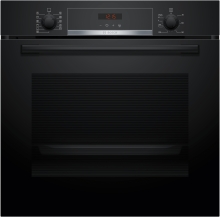Bosch HBA574BB3 Backofen 60cm Schwarz Pyrolyse 7Heizarten AutoPilot10 LED-Display Versenkknebel