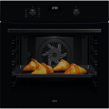 AEG NBA5A20AK Backofen 60cm Schwarz SteamBake 9Heizarten AquaReinigungsfunktion