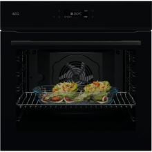 AEG NBE7A60SB Backofen 60cm Schwarz 17Heizarten Kochassistent EXCite-Display