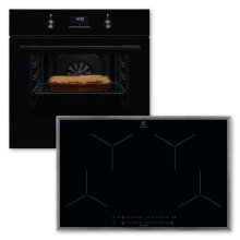 ELXB5K (KOFGH40BK + LIT8140M) Backofenset 8Heizarten AquaClean Induktion 80cm Edelstahlrahmen