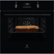 KOFGH40BK Backofen 60cm schwarz AquaClean 8Heizarten Elektronikuhr Versenkknebel