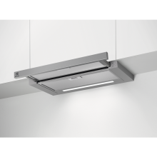 LFP416X Flachschirmhaube 60cm Edelstahl LED-Beleuchtung Drucktasten ExtractionTech