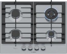 PCH6A5I90 Gaskochfeld 60cm Edelstahl abnehmbare Metallknebel FlameSelect Gusseisen-Topfträger