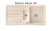 Villeroy & Boch 330402FUHL12 Flavia 60 Ivory Keramikspüle Excenterbetätigung Einbauspüle 60 cm Unterschrank