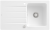 Villeroy & Boch 335002RWHL12 Architectura 50 Stone White Keramikspüle Excenter Einbauspüle 50 cm Unterschrank