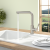 Villeroy & Boch 966811LC Modern Steel Niederdruck Edelstahl massiv Küchenarmatur Festauslauf