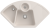 Villeroy & Boch 670801KR Solo Eck Crema Keramikspüle Handbetätigung Eckspüle 90 cm Unterschrank