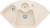 Villeroy & Boch 670802FU Solo Eck Ivory Keramikspüle Excenterbetätigung Eckspüle 90 cm Unterschrank