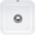 Villeroy & Boch 670302RW Cisterna 50 Stone White Keramikspüle Excenterbetätigung Unterbauspüle 50 cm Unterschrank