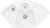Villeroy & Boch 670801RWHL12 Solo Eck Stone White Keramikspüle Handbetätigung Eckspüle 90 cm Unterschrank