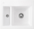 Villeroy & Boch 67801FR1HL23 Subway 60 XM flat WeißAlpin Keramikspüle Handbetätigung flächenbündig 60cm Unterschrank