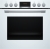 Bosch HND411LW63 (HEA513BW3,NKN645GA2E) Herdset 5Heizarten LED-Display Elektrokochfeld mit Rahmen weiss