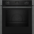 Neff B3ACE2AG3 Backofen 60cm GraphiteGrey 7Heizarten LCD-Display HIDE EasyClean Elektronikuhr