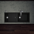 Schock Prepstation-FB Night (PRPD150FBNGT) Unterschrank 120cm flächenbündige Spüle CRISTADUR®