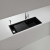 Schock Prepstation-FB Night (PRPD150FBNGT) Unterschrank 120cm flächenbündige Spüle CRISTADUR®
