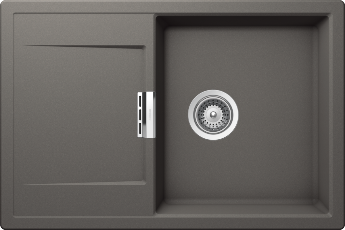 Schock Mono D-100-FB Silverstone ( MOND100FBSIL ) Unterschrank 50 cm Flächenbündig CRISTADUR®