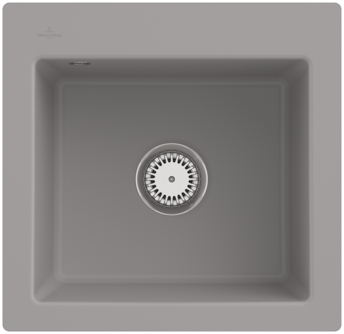 Villeroy & Boch 33151FKDHL2 Subway 50 S flat Fossil Keramikspüle Handbetätigung flächenbündig 50 cm Unterschrank