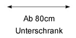 ab 80 cm Unterschrank